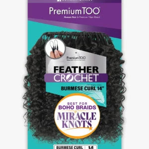 SENSATIONNEL FEATHER CROCHET BURMESE CURL 14″ (PREMIUM TOO)