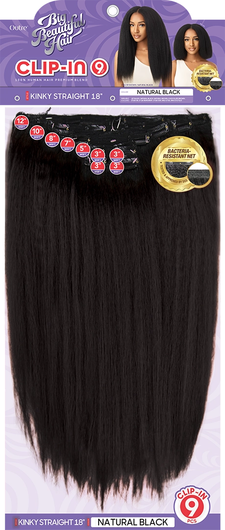 KINKY STRAIGHT 18" Clip-in