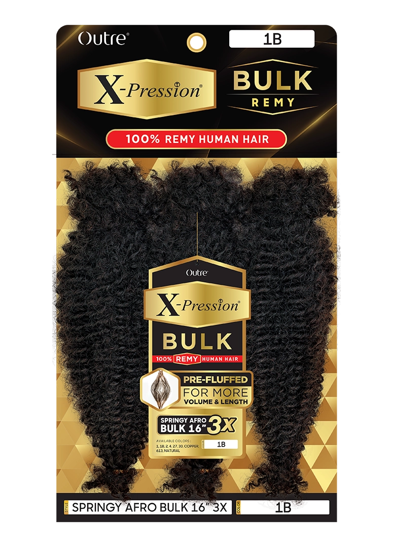 HUMAN BULK - SPRINGY AFRO BULK 16" 3X