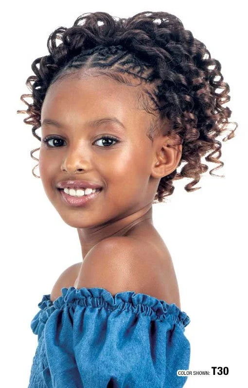Kids ponytail - SPIRAL CURLY