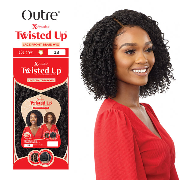 OUTRE X-PRESSION TWISTED UP LACE FRONT WIG – BOHO PASSION SUMMER TWIST 12″