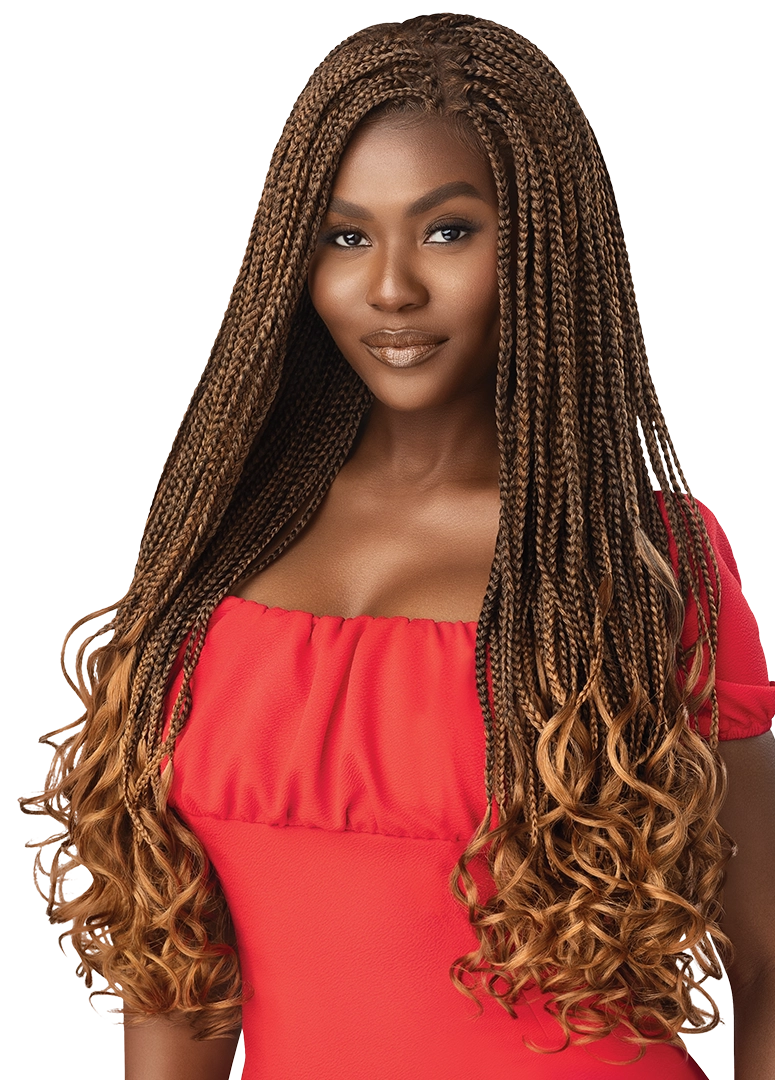 BOX BRAID FRENCH CURL 22" 3X