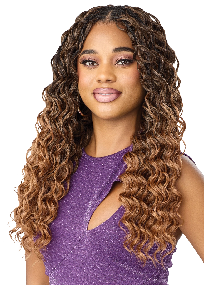 PURPLE PACK BRAZILIAN - FEATHER CROCHET LOOSE DEEP