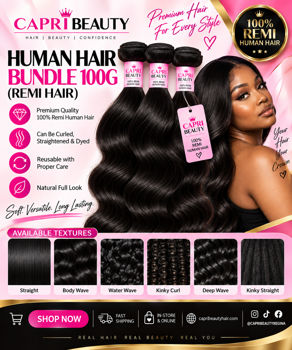 HUMAN HAIR BUNDLE 100G (REMI HAIR)