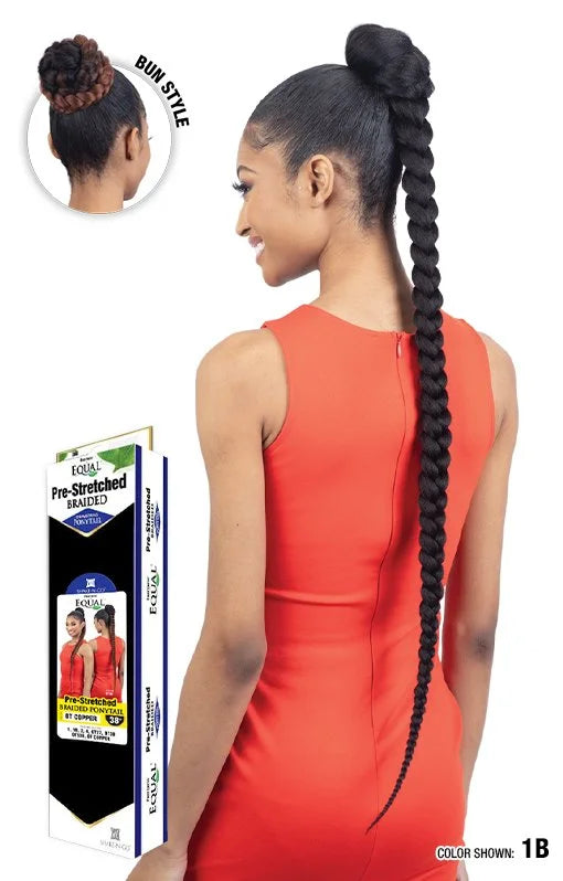 PRE-STRETCHED BRAIDED PONYTAIL 38"