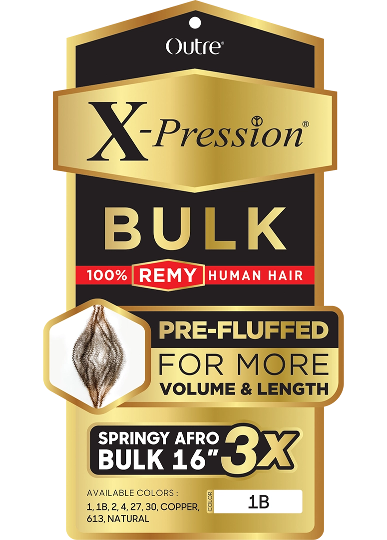 HUMAN BULK - SPRINGY AFRO BULK 16" 3X