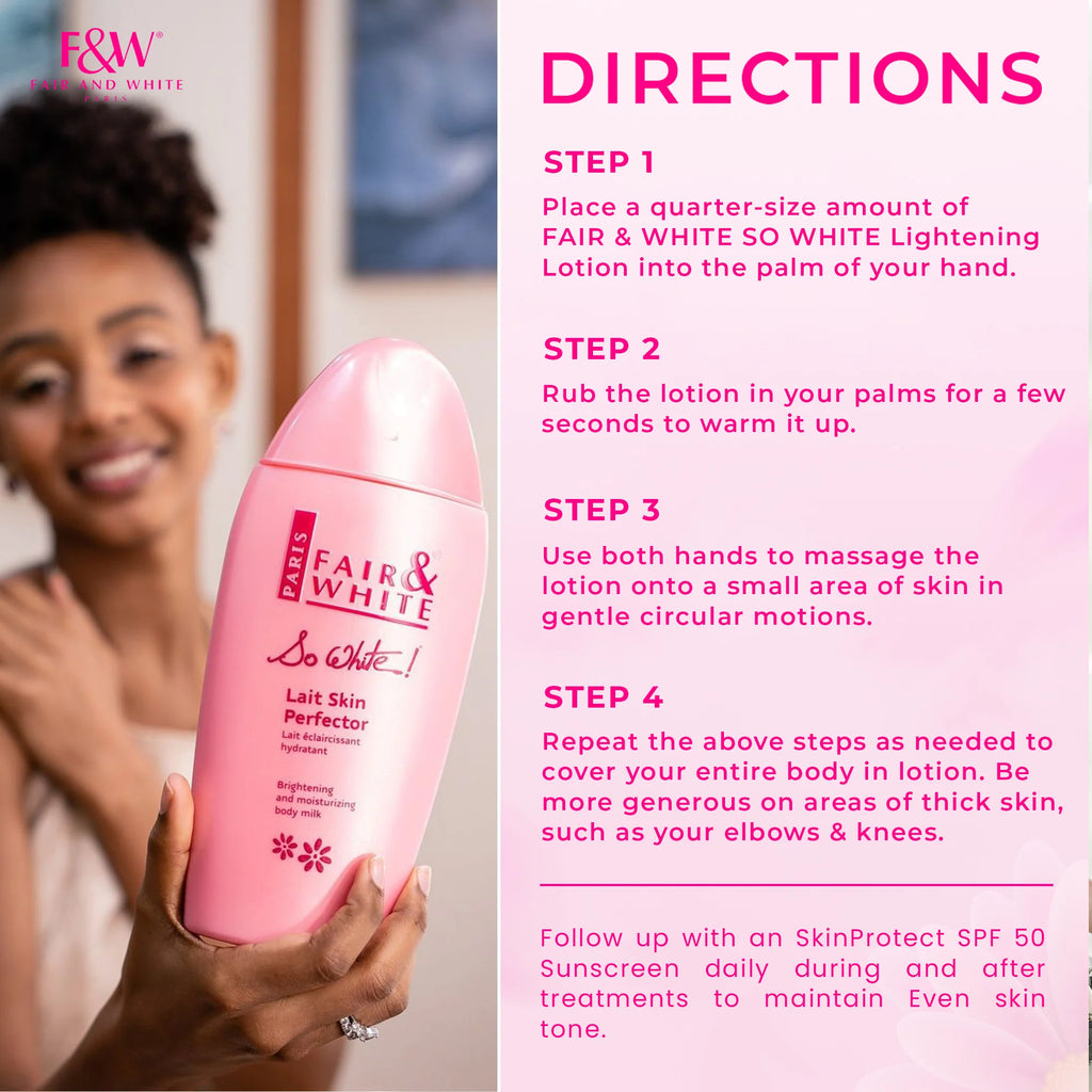 Fair and White So White Lait Skin Perfector Body Milk