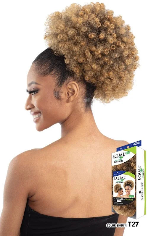 Equal Drawstring ponytail - Natural Fro Medium