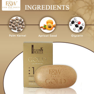 Fair and White 1: Gold Argan Oil Exfoliating Soap 200g / 7oz