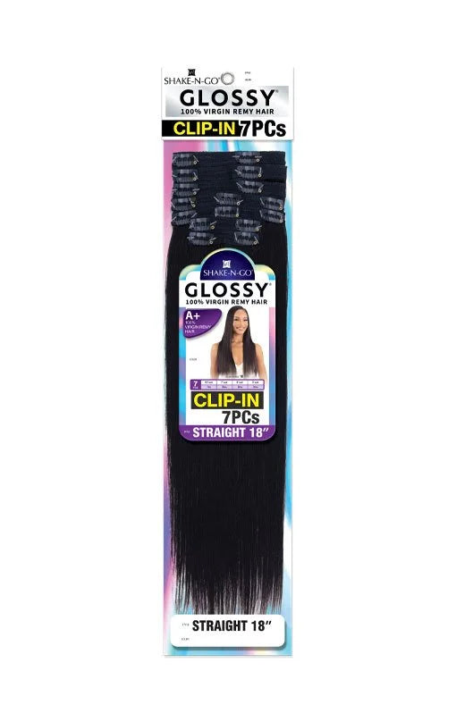 Glossy Clip-In 7pc - Straight 18"