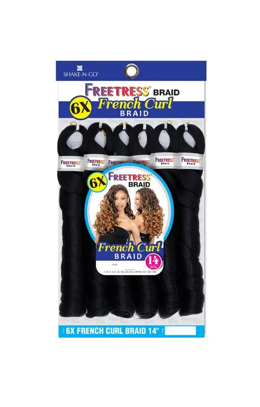 6x French Curl Braid 14"