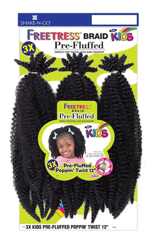 3X KIDS-PRE-FLUFFED POPPIN' TWIST 12