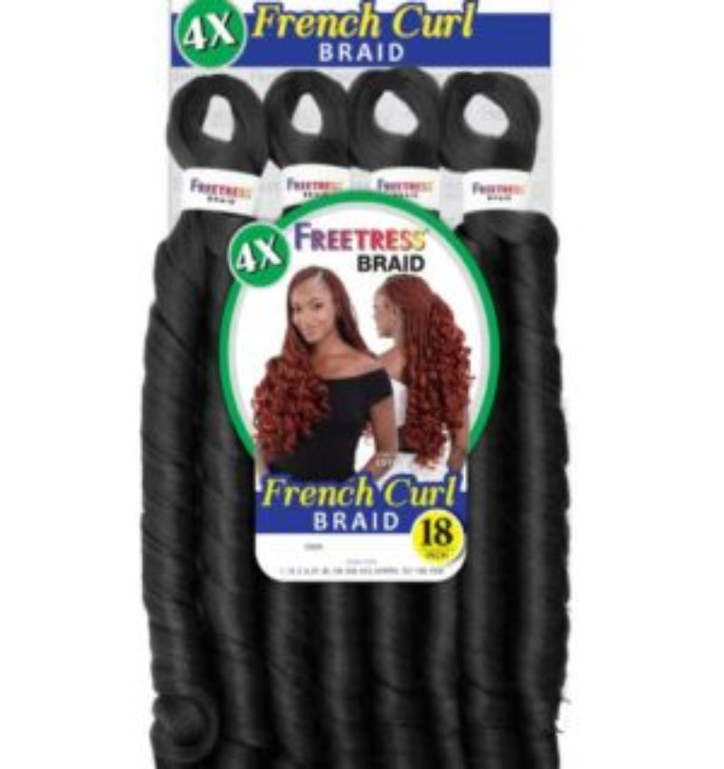 SHAKE-N-GO FREETRESS – 4X FRENCH CURL BRAID 18″