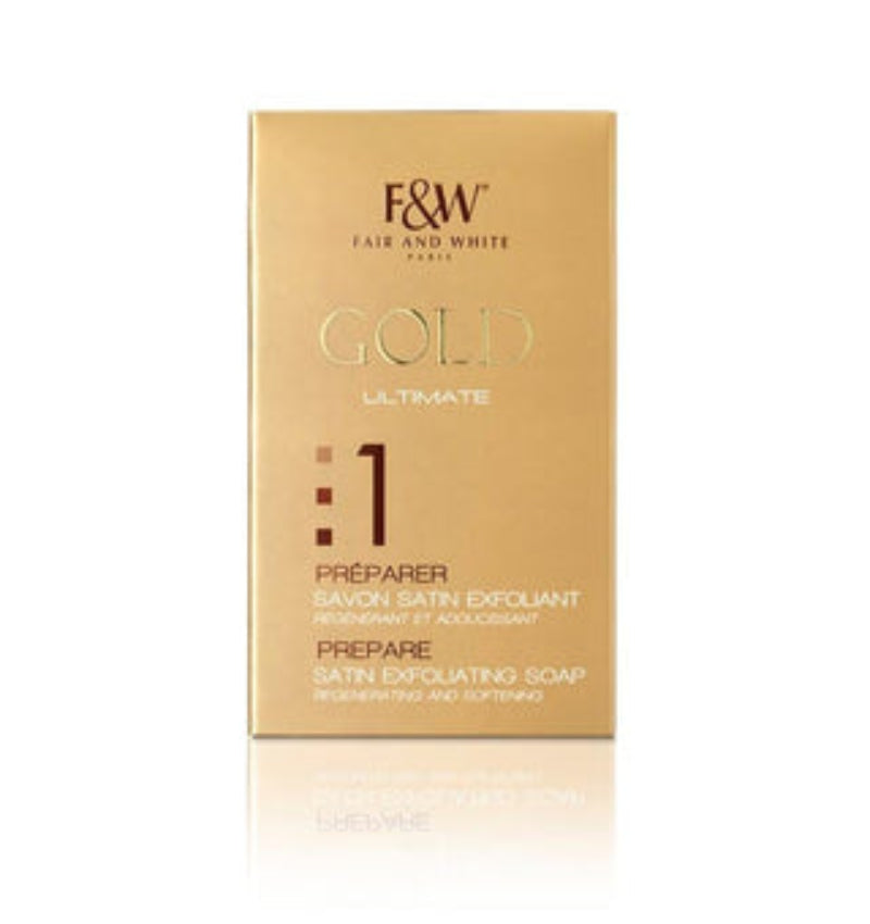 Fair and White 1: Gold Argan Oil Exfoliating Soap 200g / 7oz