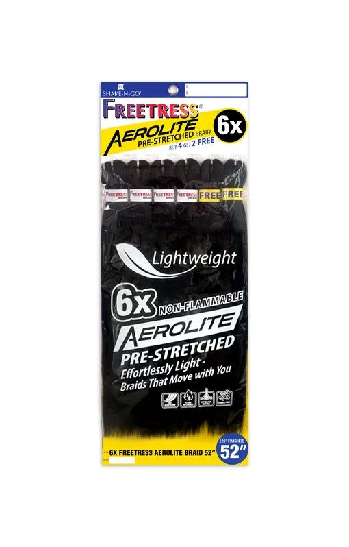 6X FREETRESS AEROLITE BRAID 52"