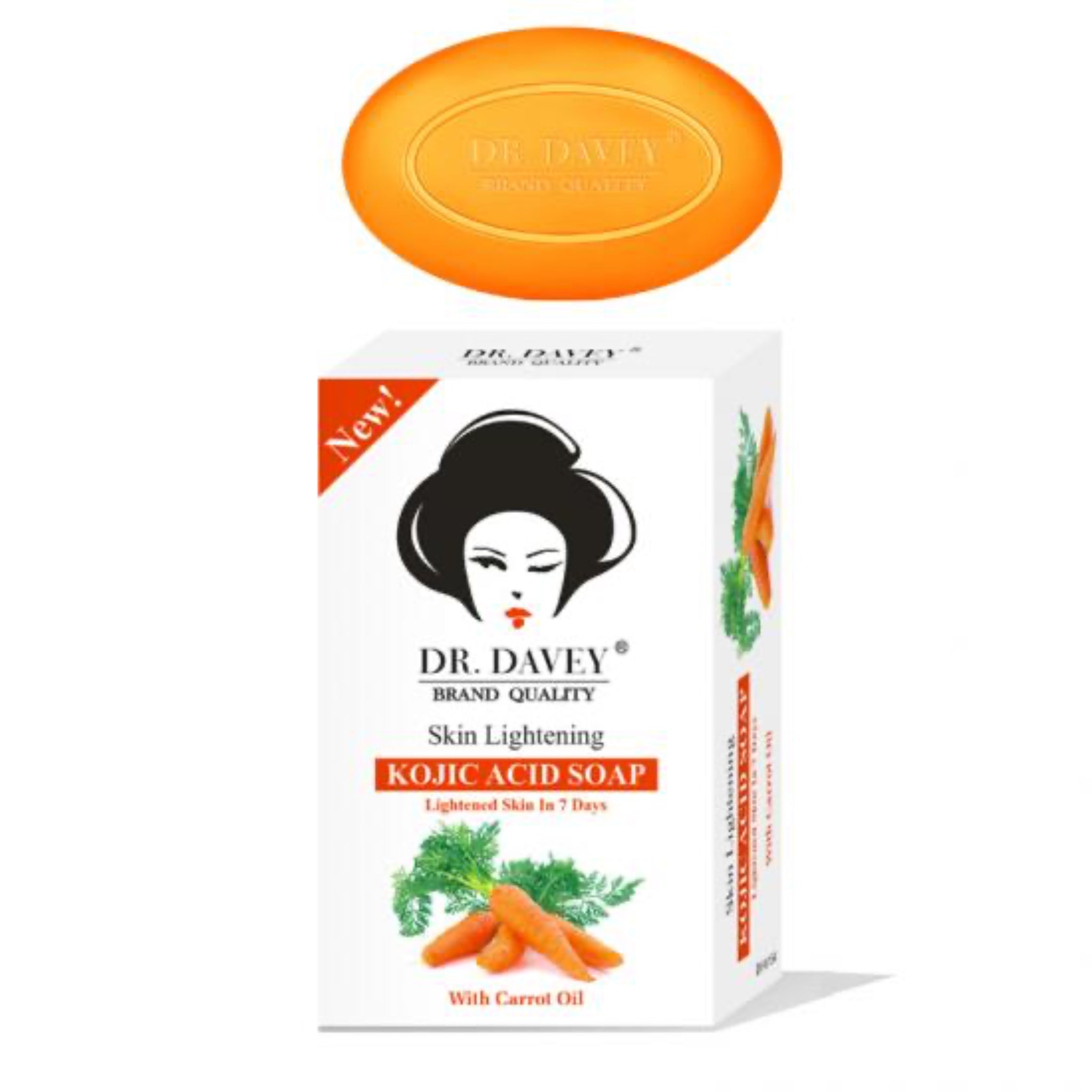 Kojie San Skin Lightening Kojic Acid Soap With Carrot 5 days 250Grm