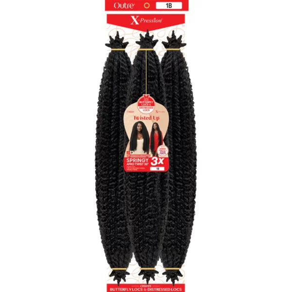OUTRE X-PRESSION TWISTED UP CROCHET BRAID – 3X SPRINGY AFRO TWIST 30″