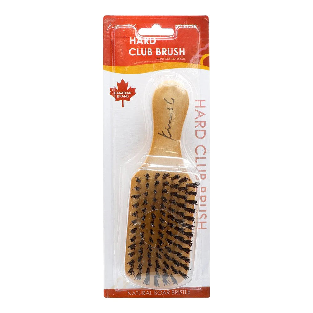 KIM & C Natural Boar Bristle Wooden Brush {Hard }