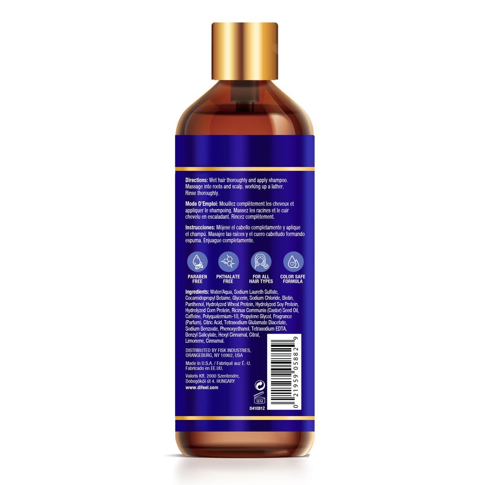 Difeel Pro-Growth Biotin Shampoo 12 oz.