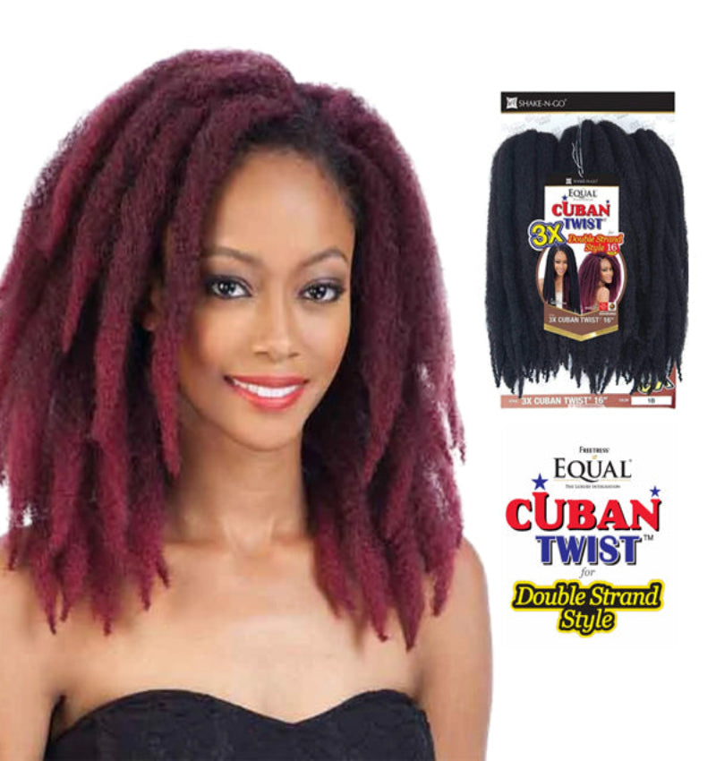 SHAKE-N-GO EQUAL DOUBLE STRAND STYLE 3X CUBAN TWIST 16"