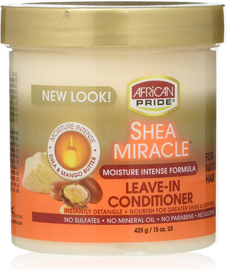 African Pride Shea Butter Miracle Leave-in Conditioner, 15 Ounce