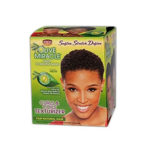 African Pride- Olive Miracle Texturizer Kit