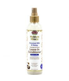 AFRICAN PRIDE MOISTURE MIRACLE COCONUT MILK & HONEY HYDRATE & SHINE LEAVE-IN CONDITIONER 8 oz - Capribeauty