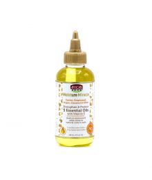 AFRICAN PRIDE MOISTURE MIRACLE CASTOR,GRAPESEED,ARGAN,COCONUT & OLIVE STRENGTHEN & PROTECT 5 ESSENTIAL OILS 4 oz - Capribeauty