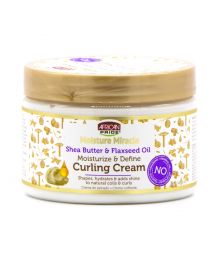 AFRICAN PRIDE MOISTURE MIRACLE SHEA BUTTER & FLAXSEED OIL MOISTURIZE & DEFINE CURLING CREAM 12 oz - Capribeauty