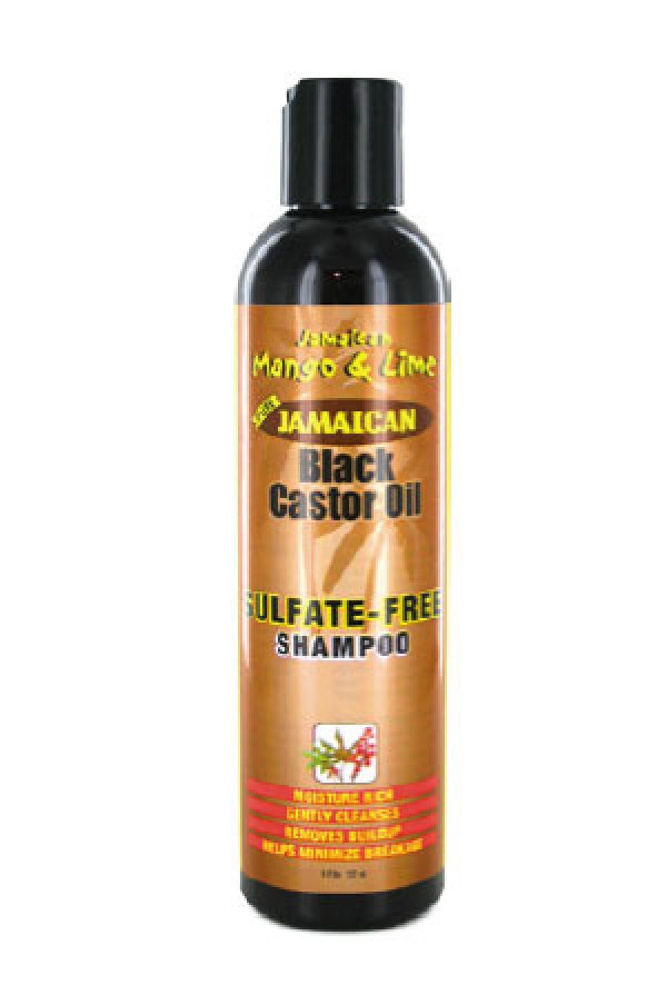 Black Castor Oil Sulfate Free Shampoo (8oz) - Capribeauty