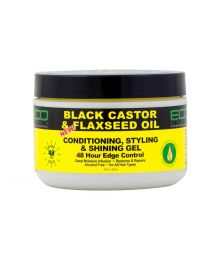 ECO STYLE BLACK CASTOR & FLAXSEED OIL CONDITIONING, STYLING & SHINING GEL 8 oz