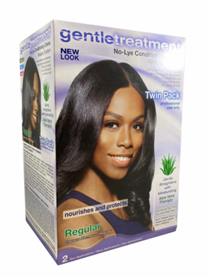 Gentle Treatment No-Lye Conditioning Creme Relaxer Kit Twin Pack Regular